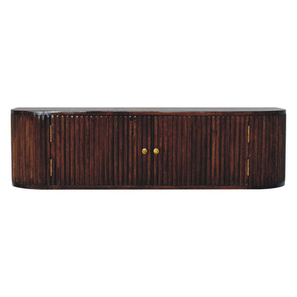 Chunky Chestnut Wall Mounted Console