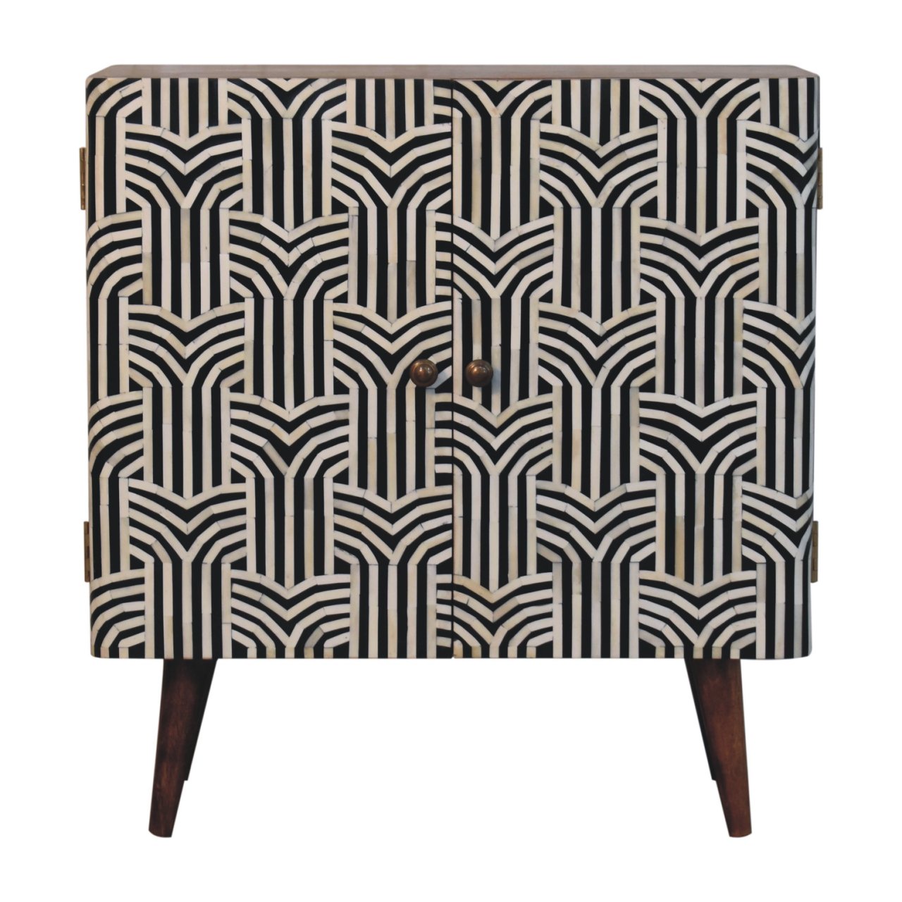 Gatsby Bone Inlay Cabinet - Honey Caramel