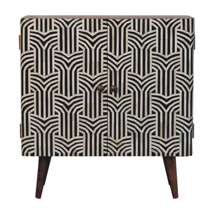 Gatsby Bone Inlay Cabinet - Honey Caramel