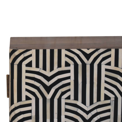 Gatsby Bone Inlay Cabinet - Honey Caramel