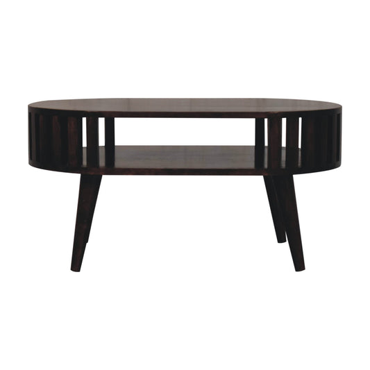 Mandalay Wooden Slat Coffee Table - Walnut