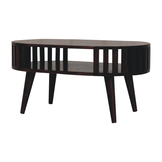 Mandalay Wooden Slat Coffee Table - Walnut