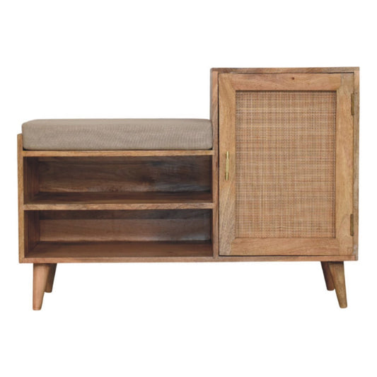 Bahama Rattan Storage Bench Seat Unit