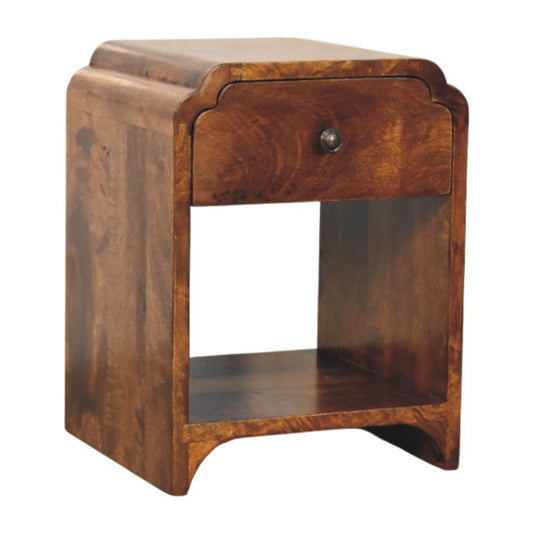 Eldorado Mini Wooden Vintage Style Nightstand - Chestnut