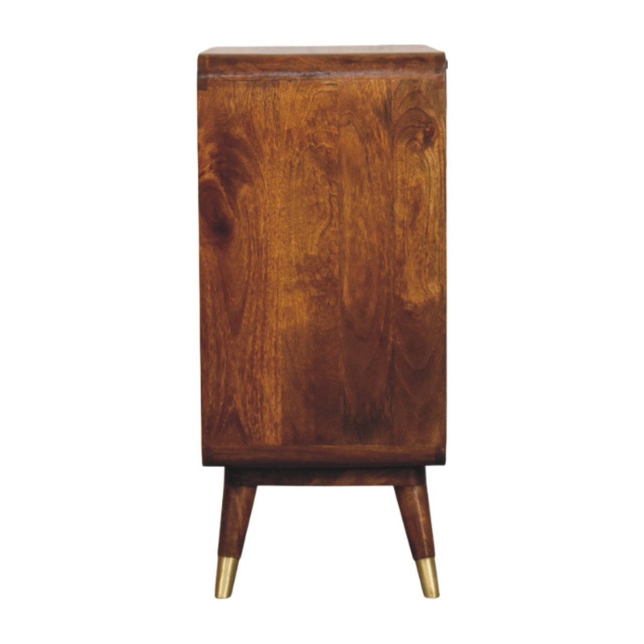 Bombay Brass Embossed 2 Door Chestnut Cabinet