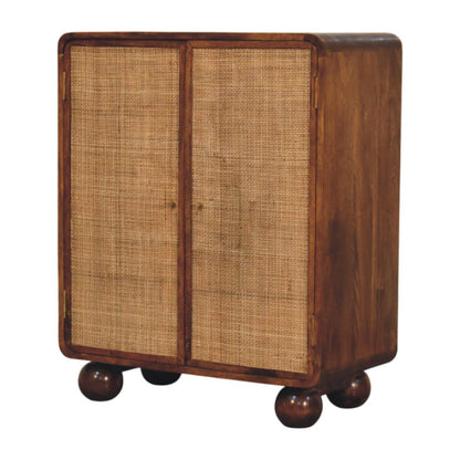 Bahama 2 Door Rattan Cabinet - Chestnut