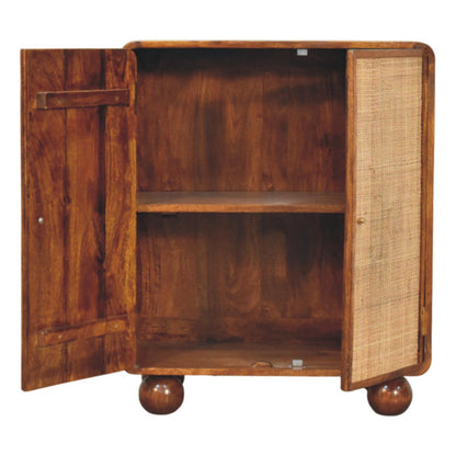 Bahama 2 Door Rattan Cabinet - Chestnut