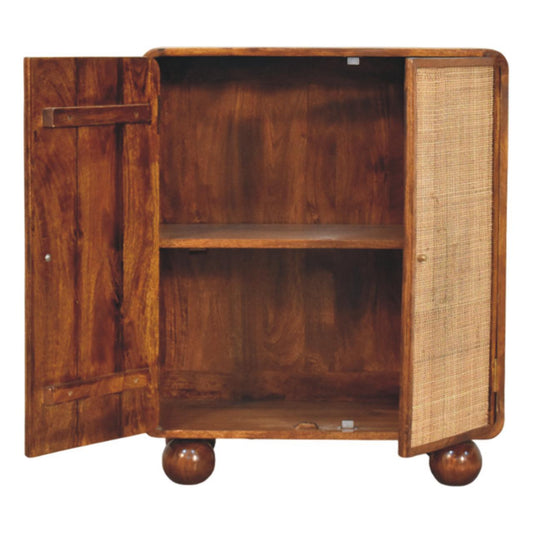 Bahama 2 Door Rattan Cabinet - Chestnut