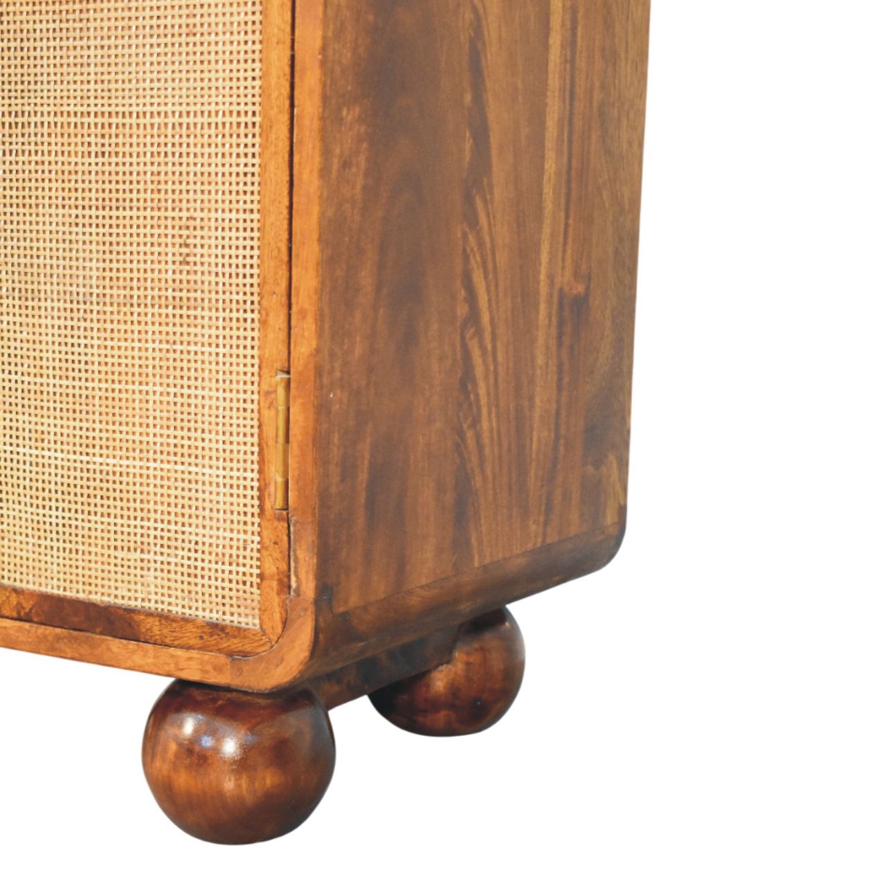 Bahama 2 Door Rattan Cabinet - Chestnut