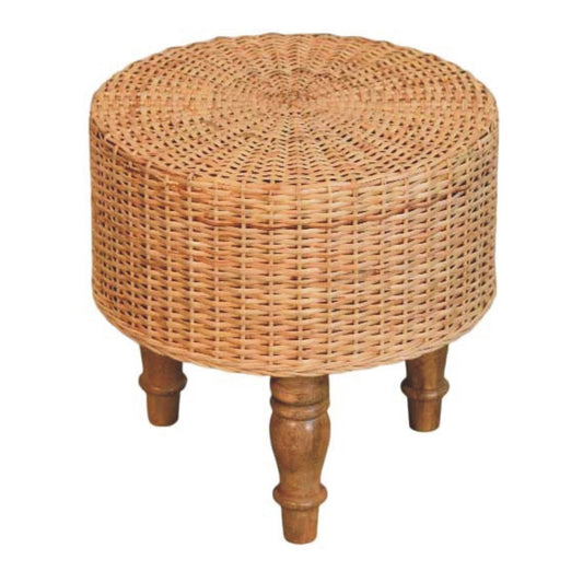 Cotswolds Round Woven Tripod Footstool