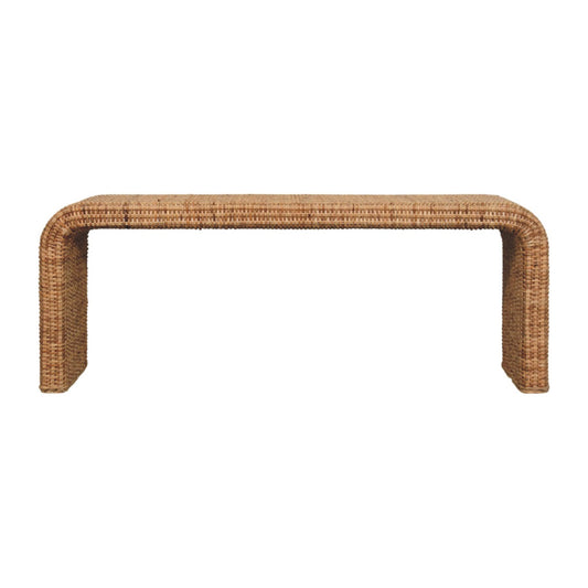 Cotswolds Rattan Weave Bench Seat