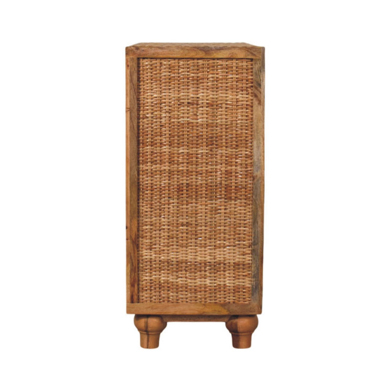 Cotswolds 'Oak' 2-Door Rattan Cabinet
