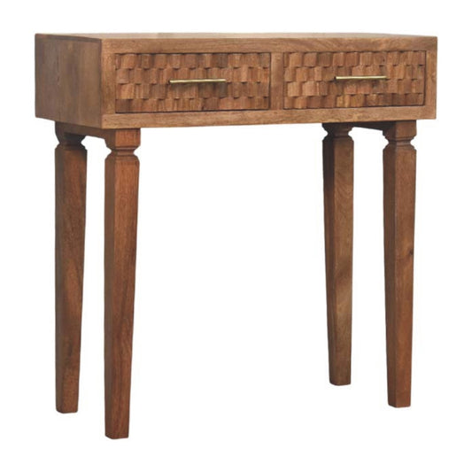 Eternity Carved Twin-Drawer Console