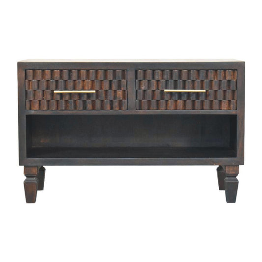 Eternity Carved Shoe Storage Bench