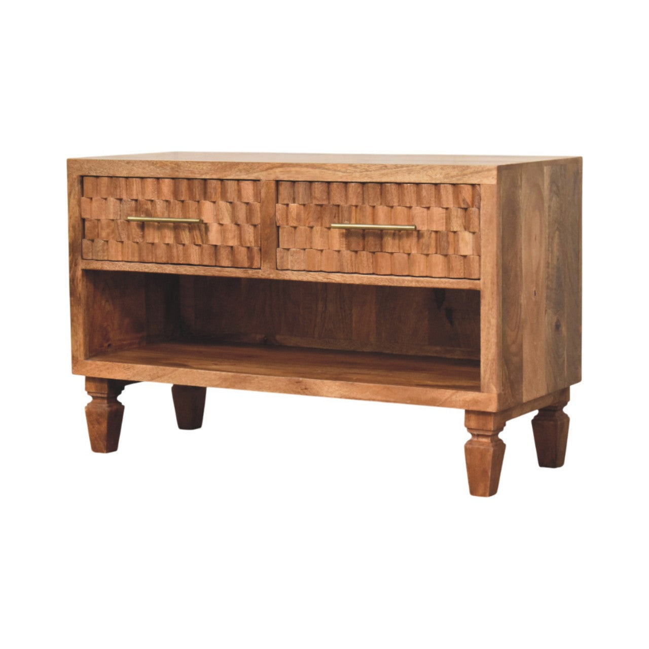 Eternity Carved Entryway Shoe Cabinet