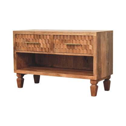 Eternity Carved Entryway Shoe Cabinet