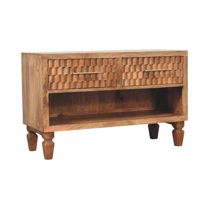 Eternity Carved Entryway Shoe Cabinet