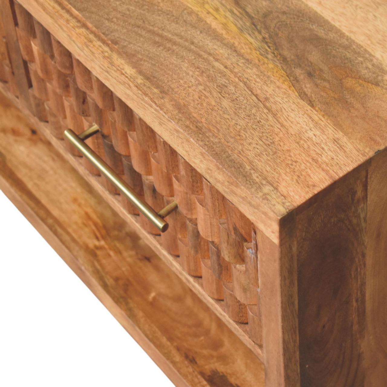 Eternity Carved Entryway Shoe Cabinet