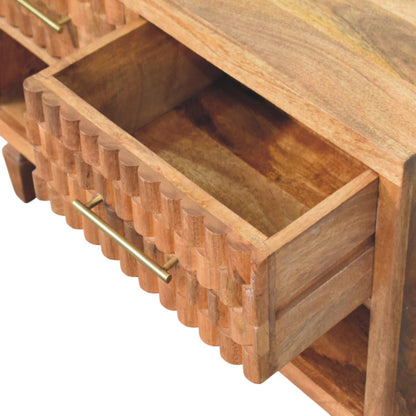 Eternity Carved Entryway Shoe Cabinet