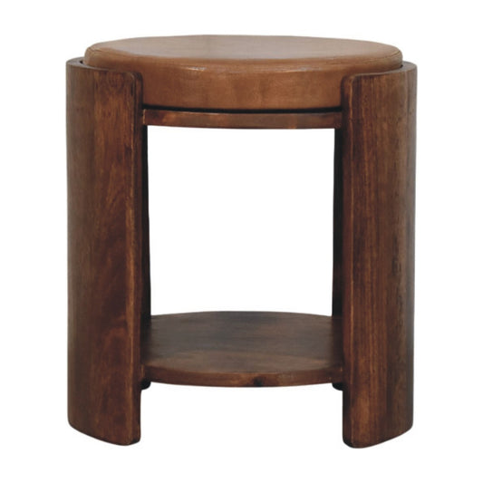 Savoy Leather Dressing Table Stool