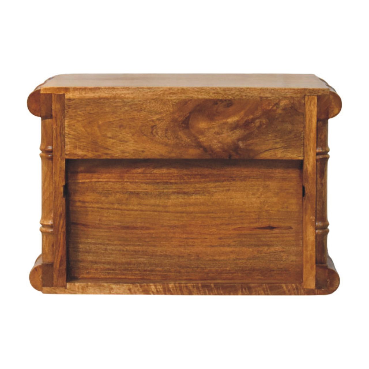 Peking Bamboo Low Bedside - Amber Oak