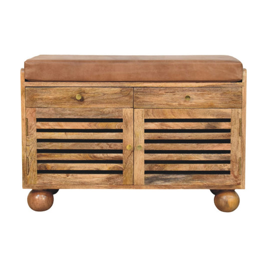 Comoros Leather Shoe Cabinet