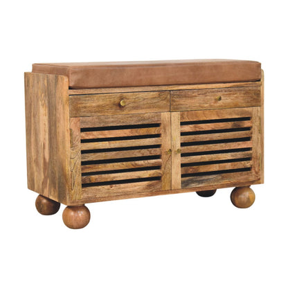 Comoros Leather Shoe Cabinet