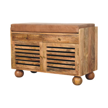 Comoros Leather Shoe Cabinet