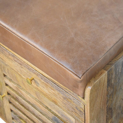 Comoros Leather Shoe Cabinet