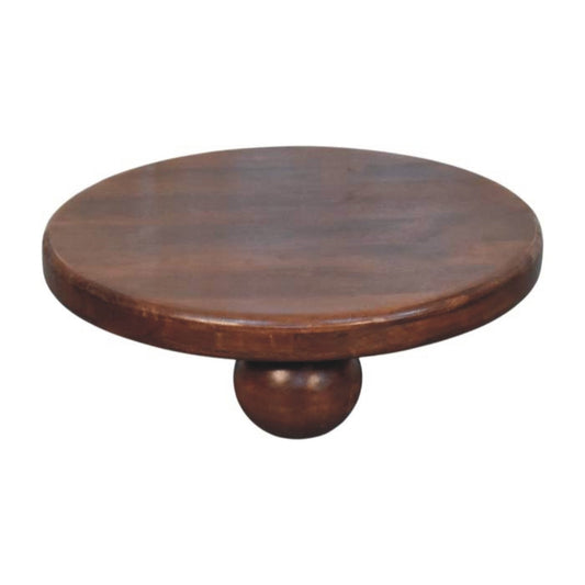 Miami Round Ball Foot  Coffee Table - Dark Finish