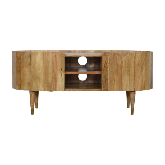 St Vincent Wooden Rustic Media Unit
