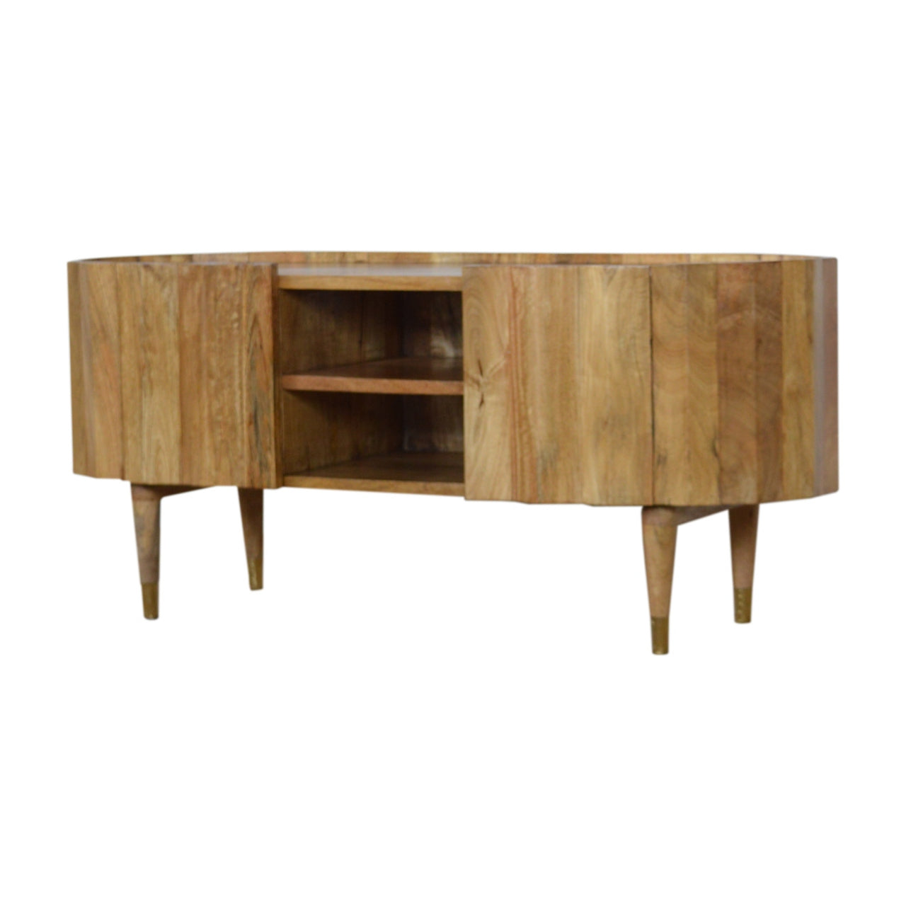 St Vincent Wooden Rustic Media Unit