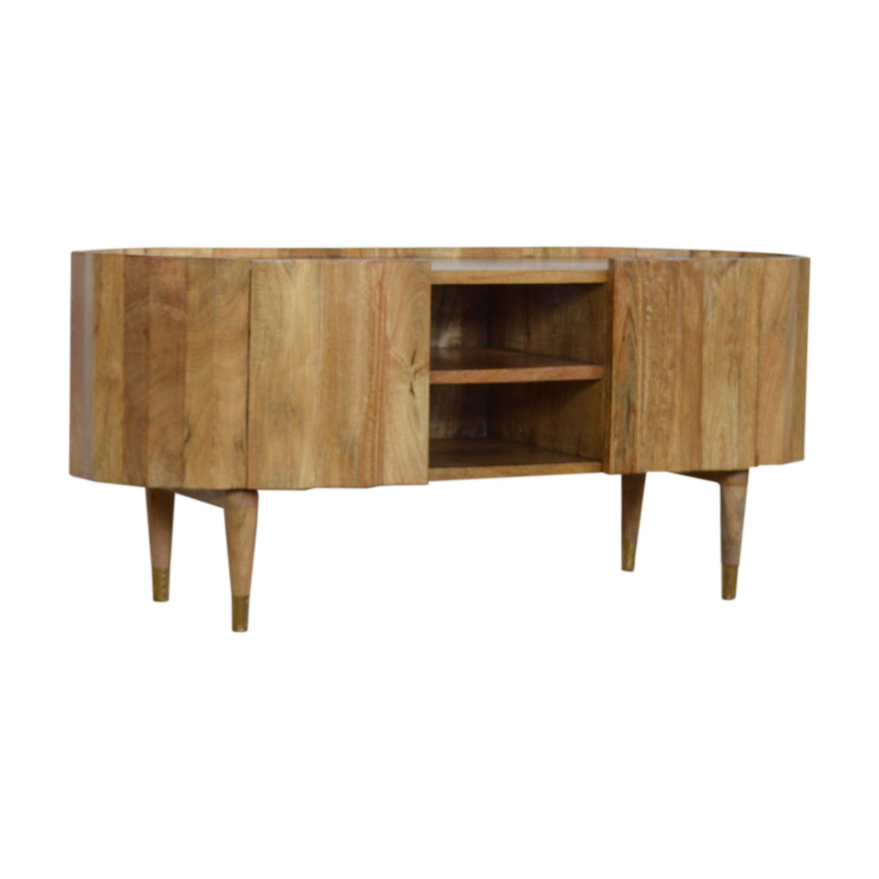 St Vincent Wooden Rustic Media Unit