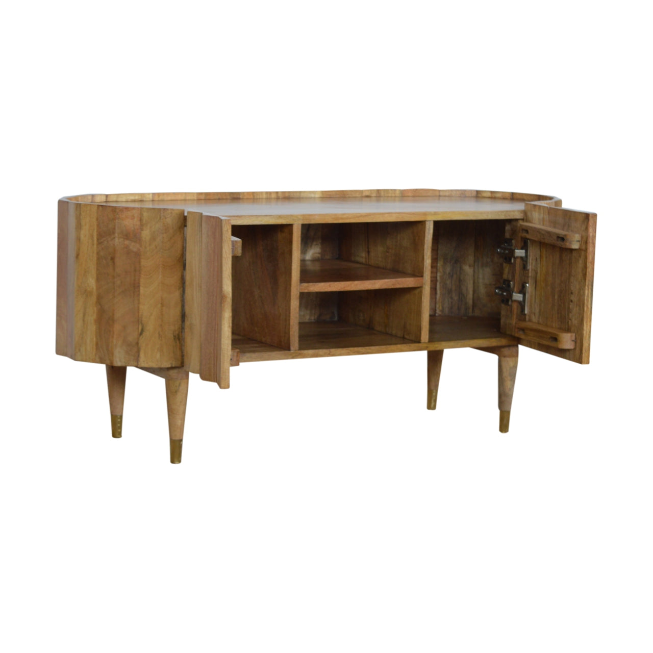 St Vincent Wooden Rustic Media Unit