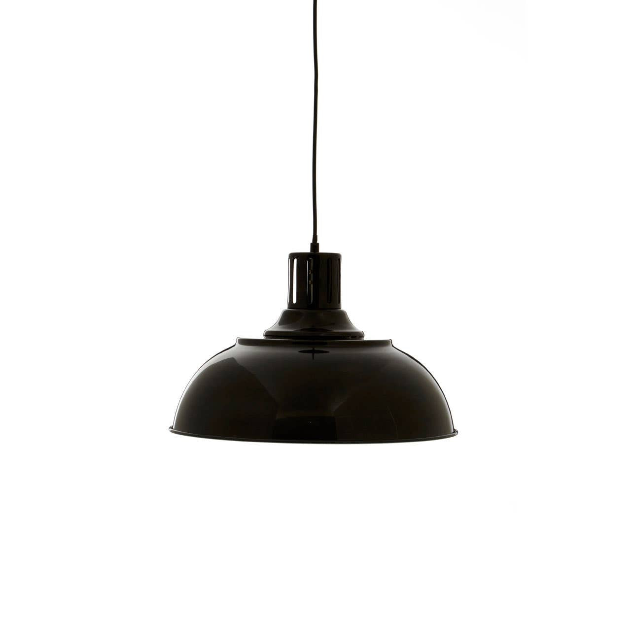 Industrial Black Metal Pendant Light