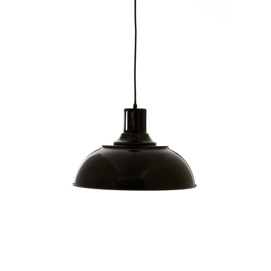 Industrial Black Metal Pendant Light