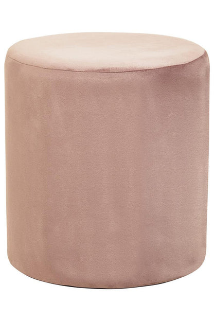 Lafayette Dusky Pink Velvet Pouffe