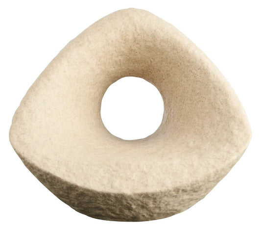 Mykonos Sandstone-Effect Geometric Sculpture