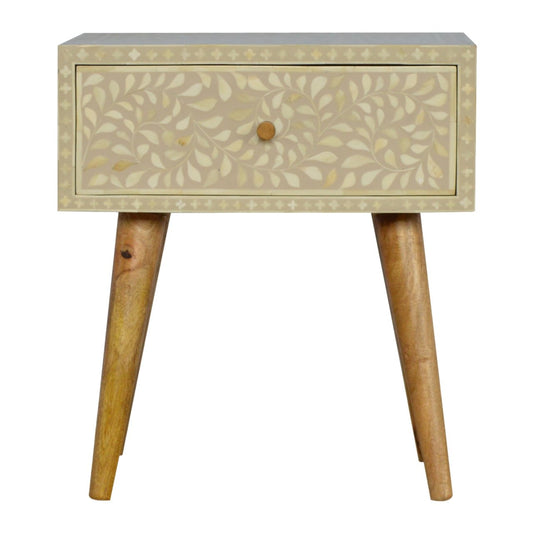Florentina Bone Inlay Bedside Table