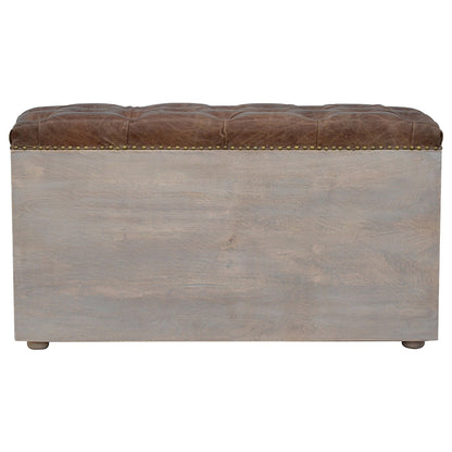 Manhattan Buffalo Leather 4 Slot Shoe Cabinet