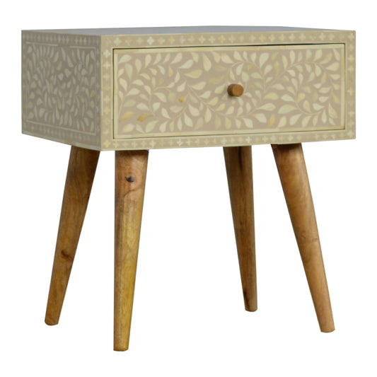 Florentina Bone Inlay Bedside Table